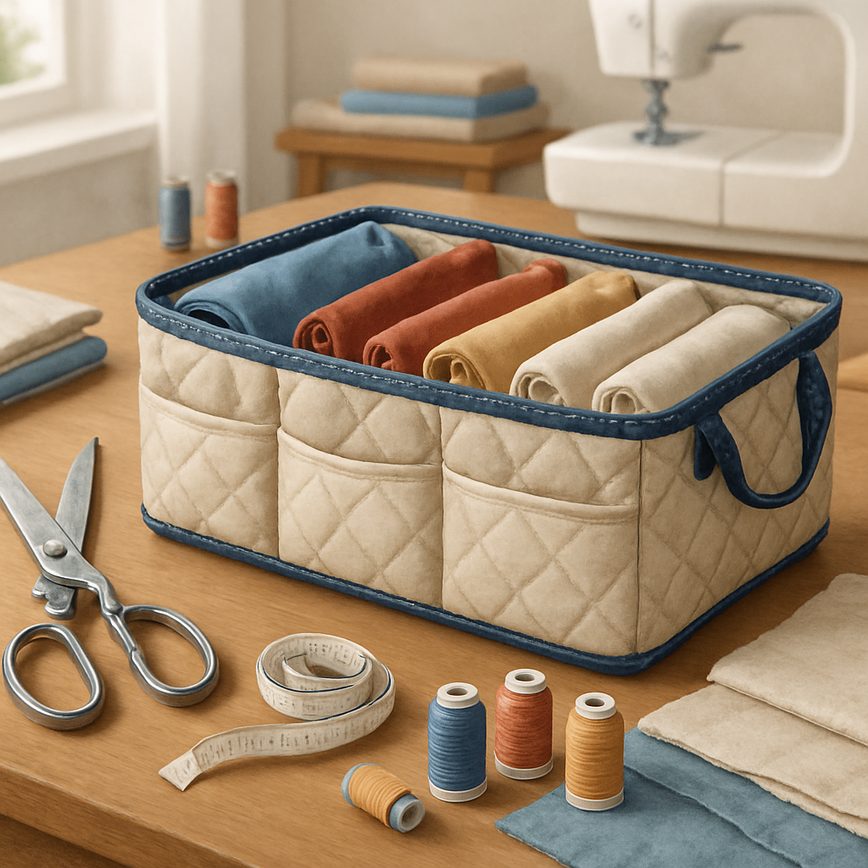 Szycie organizerów z materiału