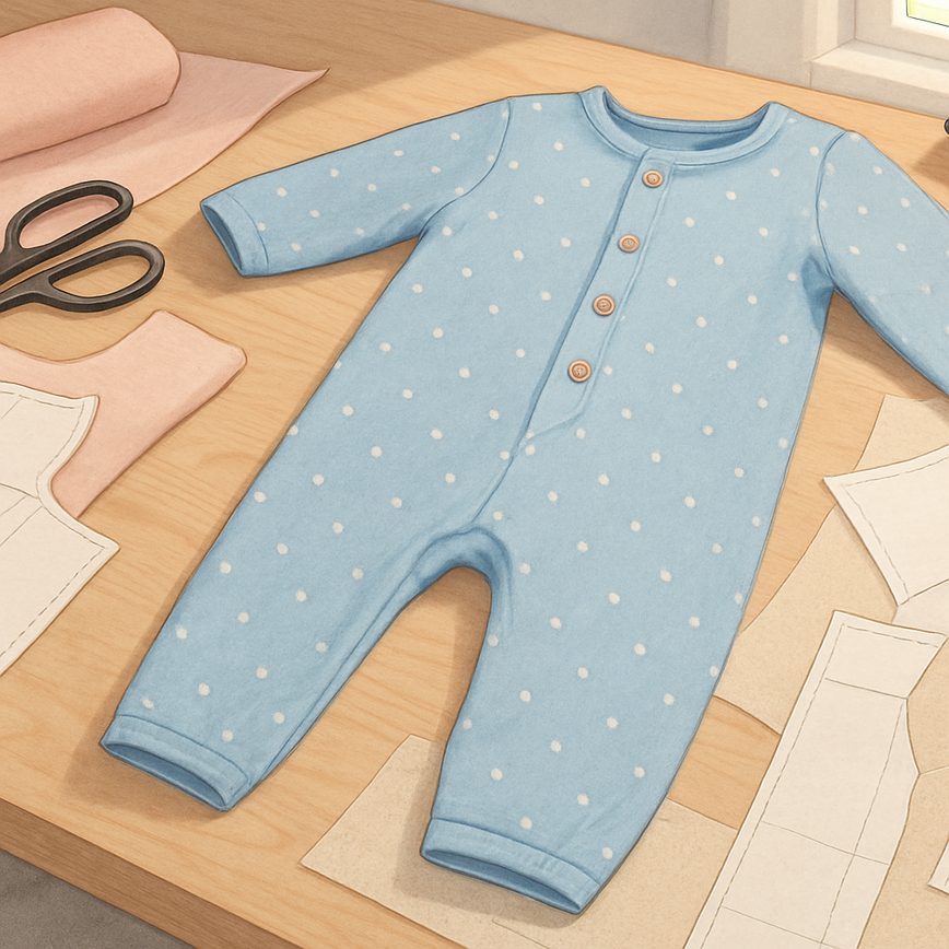 Wykroje na kombinezony dziecięce